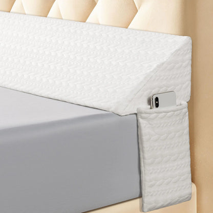 Wedge-shaped headboard pillow, mattress gap filling pillow, triangular wedge-shaped throw pillow