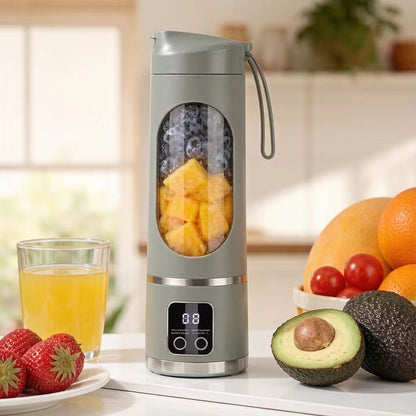 Portable mini juicer blender; 2-in-1 ice crusher and smoothie maker