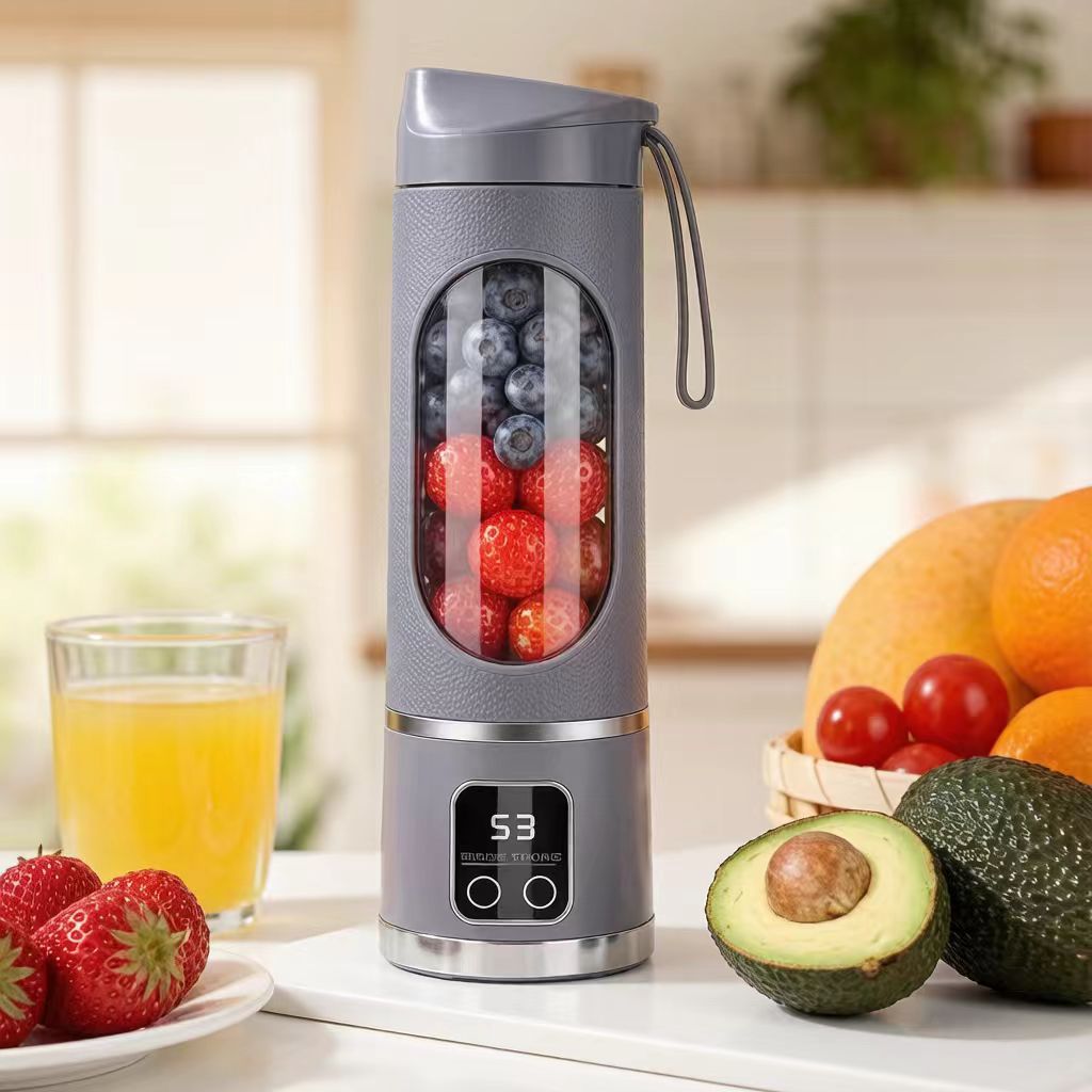 Portable mini juicer blender; 2-in-1 ice crusher and smoothie maker