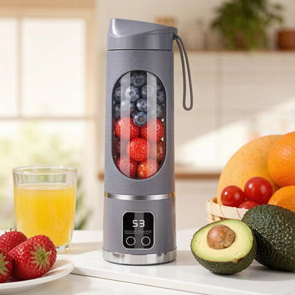 Portable mini juicer blender; 2-in-1 ice crusher and smoothie maker