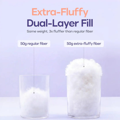Cloud-like Pillow — A fluffy, soft bed pillow that offers cloud-like comfort.