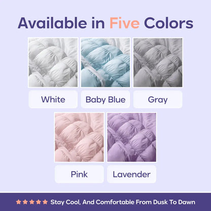 Cloud-like Pillow — A fluffy, soft bed pillow that offers cloud-like comfort.