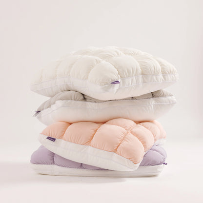 Cloud-like Pillow — A fluffy, soft bed pillow that offers cloud-like comfort.