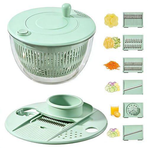 3-in-1 Fruit and Vegetable Washing and Draining Bowl, Kitchen Tool Set, Salad Spinner