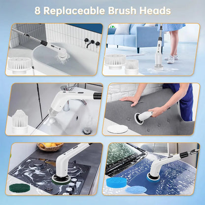 Electric Rotating Cleaning Brush (Cordless Shower Scrubber)