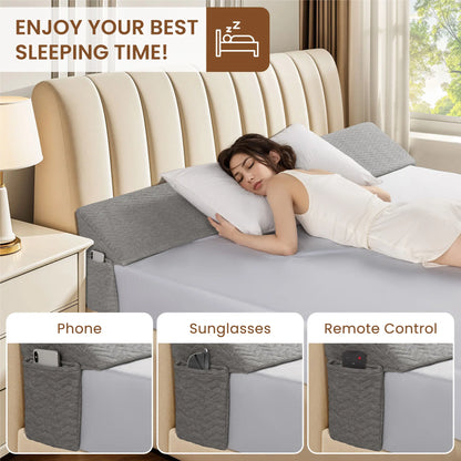 Wedge-shaped headboard pillow, mattress gap filling pillow, triangular wedge-shaped throw pillow