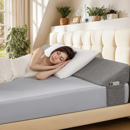 Wedge-shaped headboard pillow, mattress gap filling pillow, triangular wedge-shaped throw pillow