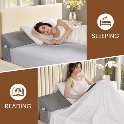 Wedge-shaped headboard pillow, mattress gap filling pillow, triangular wedge-shaped throw pillow